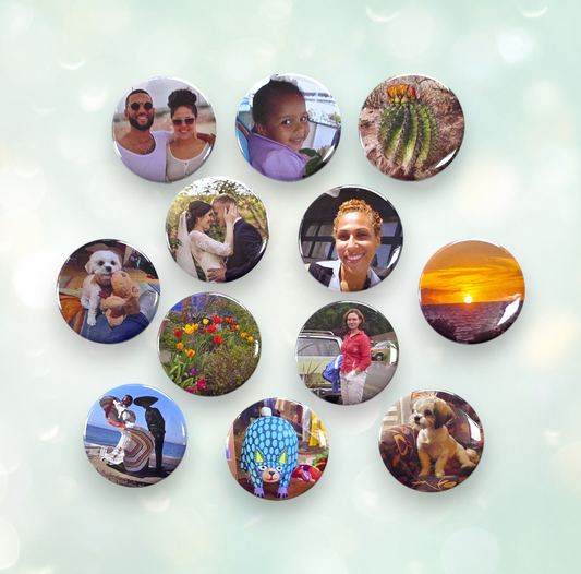 Smaller Round Custom Photo Magnets - 2.25"