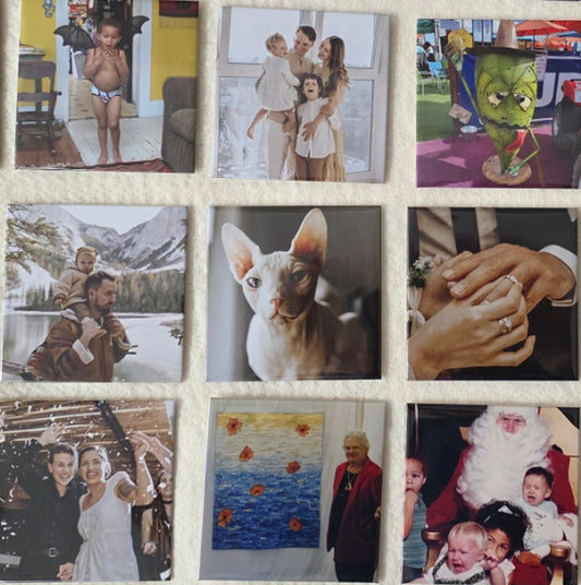 Square Custom Photo Magnets - 3" x 3"
