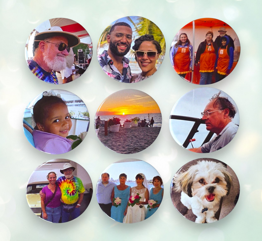 Round Custom Photo Magnets - 3"