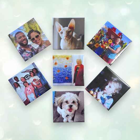 Square Custom Photo Magnets - 3" x 3"